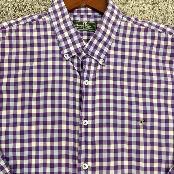 Southern Point Co. Mens L/S Button Down Purple Plaid Bird Dog Shirt Sz XL - Picture 1 of 9